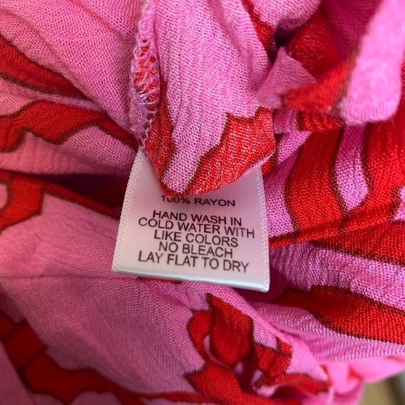 Gibson x Hi Sugarplum! Women's Short Sleeve Button Front Shirt Size Small PETITE - Picture 5 of 5